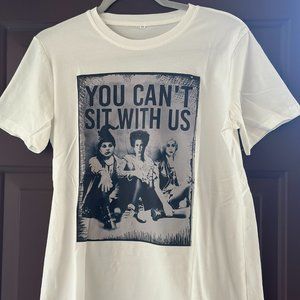 HOCUS POCUS Sanderson Sisters You Can't Sit with Us Tee M New in Bag HALLOWEEN